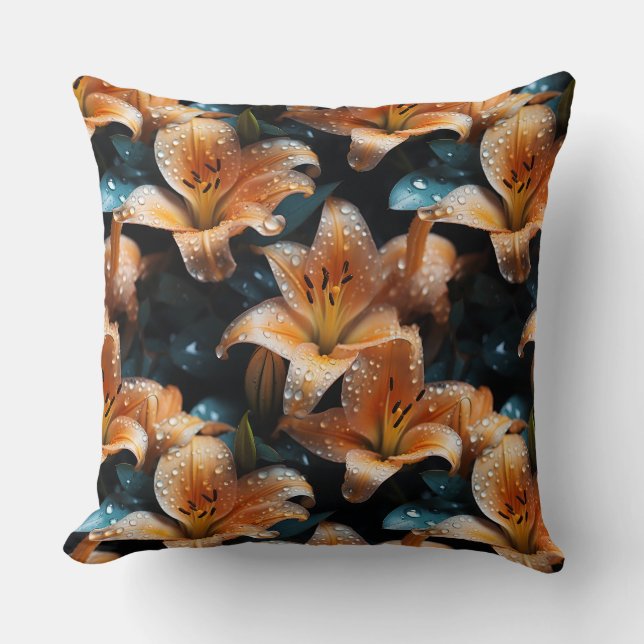 Topaz Lillies  Cushion (Front)