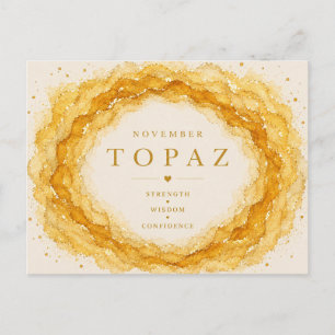 Topaz November Birthstone Postcard