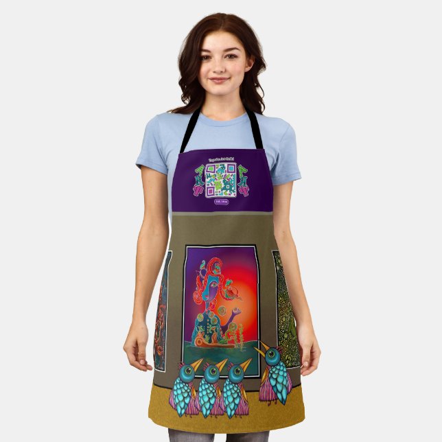 Topeka Art Guild Gallery All-Over Print Apron (Worn)