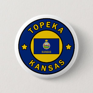 Topeka Kansas 6 Cm Round Badge