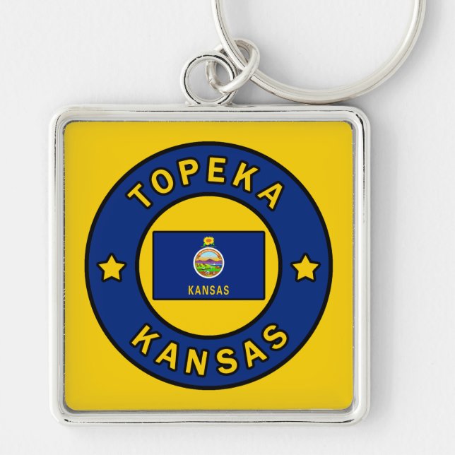 Topeka Kansas Key Ring (Front)
