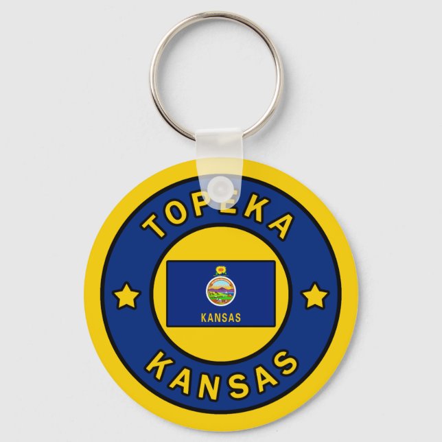 Topeka Kansas Key Ring (Front)