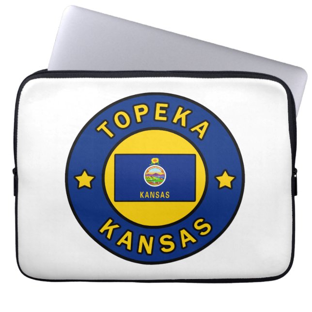 Topeka Kansas Laptop Sleeve (Front)
