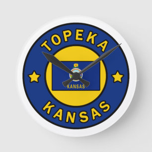 Topeka Kansas Round Clock
