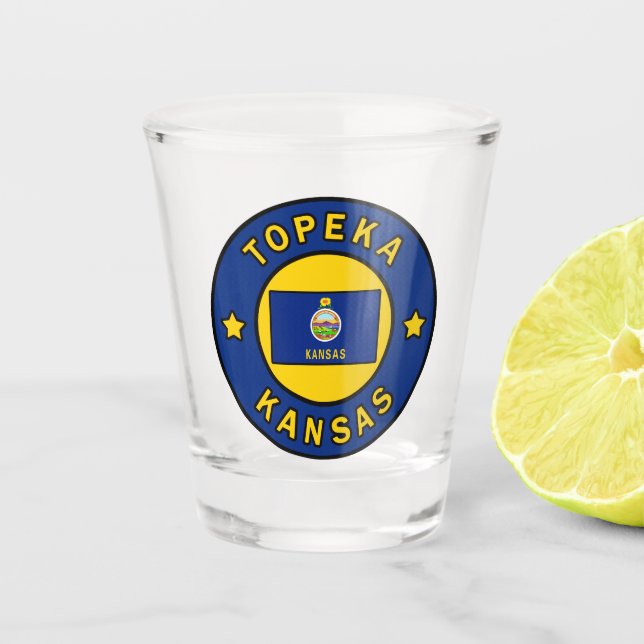 Topeka Kansas Shot Glass (Front)