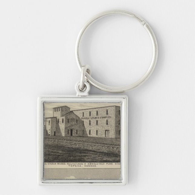 Topeka Starch Worksand Residence of DM Howard Key Ring (Front)