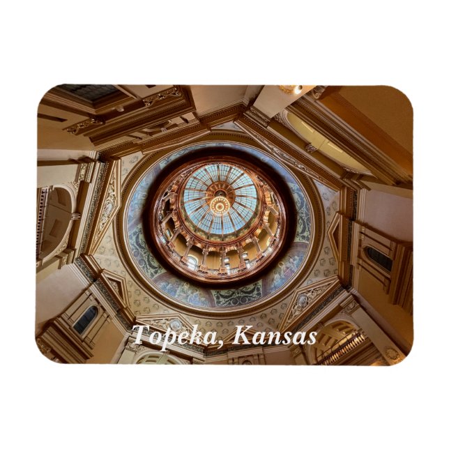 Topeka State Capitol dome Magnet (Horizontal)