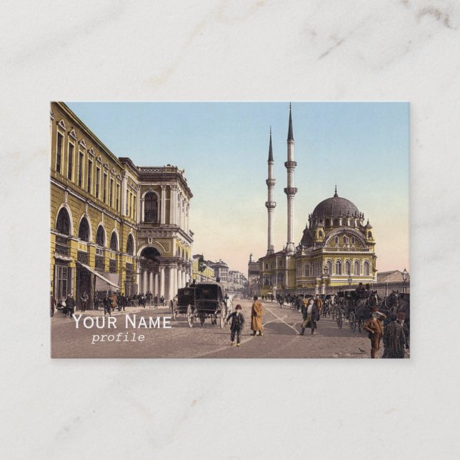 Tophane square ,Istanbul Business Card (Front)