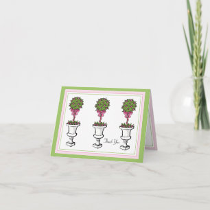 Topiaries Thank You Notes
