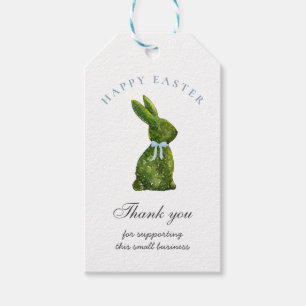 Topiary Easter Bunny Florist Easter Thank you tags