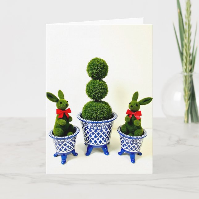 Topiary Friends Season S Greetings Card (Front)