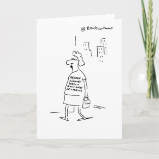 Topical George Clooney Greetings Card