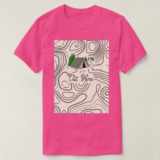 Topo Camping T-Shirt (Design Front)
