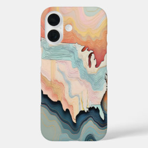Topo Pastels iPhone 16 Case