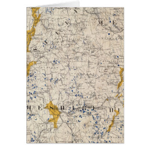 Topographic and Glacial Map of New Hampshire