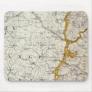 Topographic and Glacial Map of New Hampshire 2 Mouse Pad