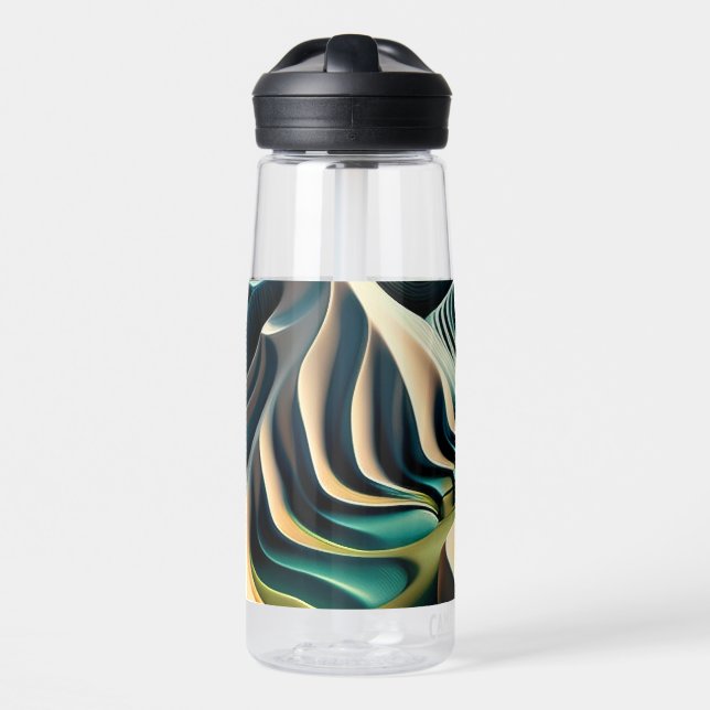 Topographic Currents Water Bottle (Front)