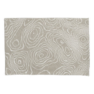 Topographic Earth Lines: Organic Map Pillowcase