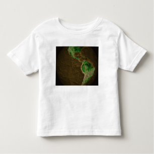 Topographic Map of Earth Toddler T-Shirt
