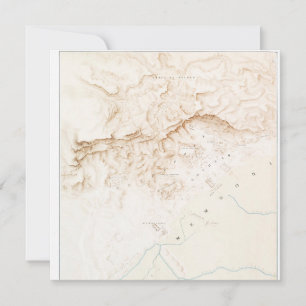 Topographic map of the ruins of Thebes  Poster