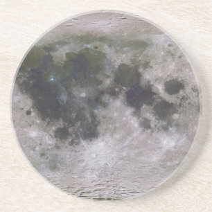 Topographic Surface of Earth's Moon Coaster