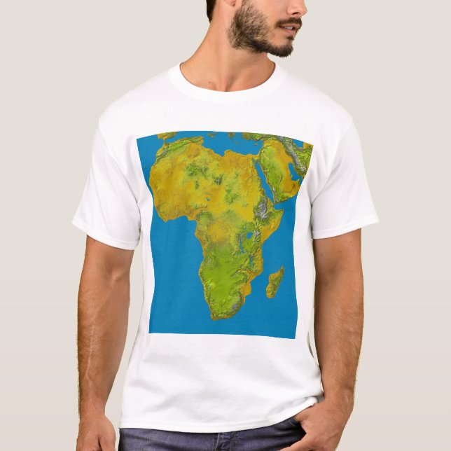 Topographic view of Africa T-Shirt (Front)