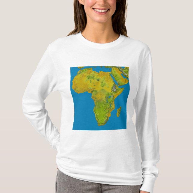 Topographic view of Africa T-Shirt (Front)