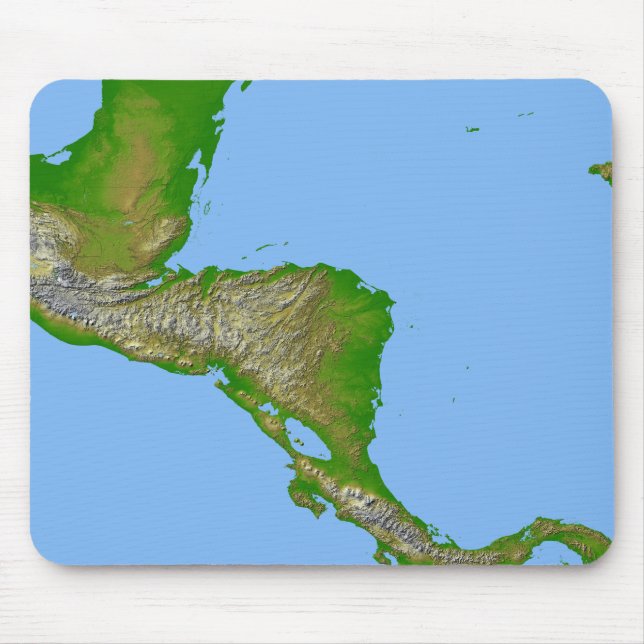 Topographic view of Central America Mouse Pad (Front)