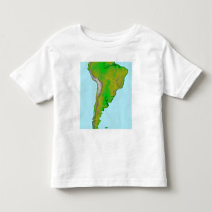 Topographic view of South America Toddler T-Shirt