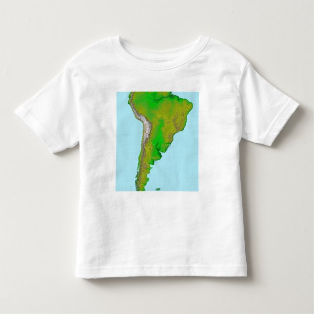 Topographic view of South America Toddler T-Shirt (Front)