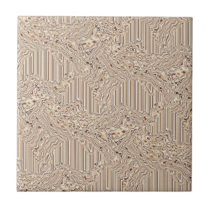 Topographic Warm Neutrals 03 Tile