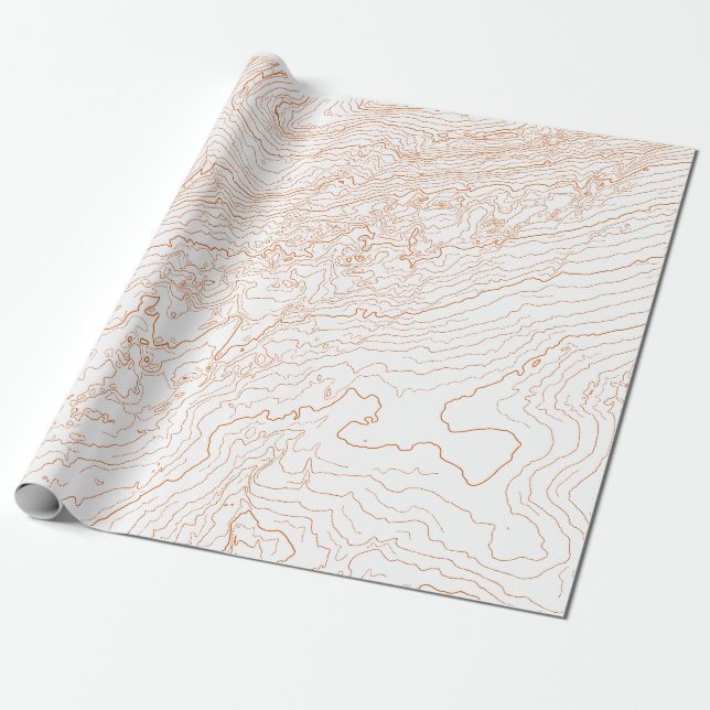Topographic Wrapping Paper (Unrolled)