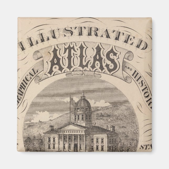 Topographical atlas magnet (Front)
