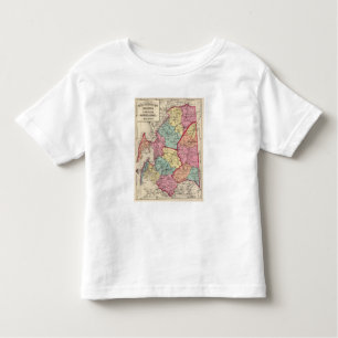 Topographical atlas of Maryland counties Toddler T-Shirt