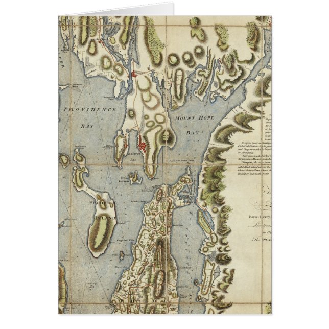 Topographical Chart of the Bay of Narraganset (Front)