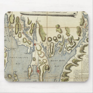 Topographical Chart of the Bay of Narraganset Mouse Pad