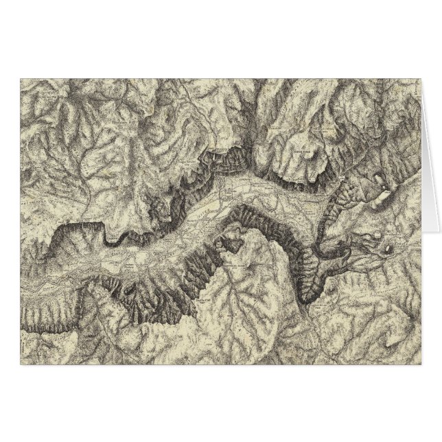 Topographical Map of The Yosemite Valley (Front Horizontal)