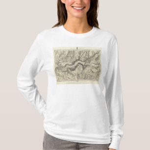 Topographical Map of The Yosemite Valley T-Shirt