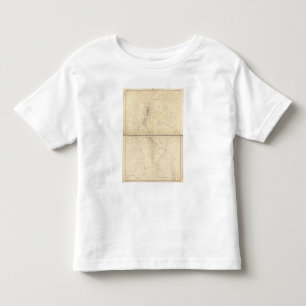 Topographical Map of Washoe Mining Region Toddler T-Shirt