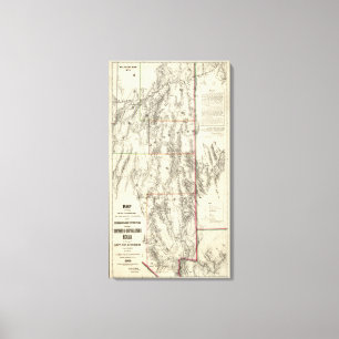 Topography of Southern Nevada Canvas Print