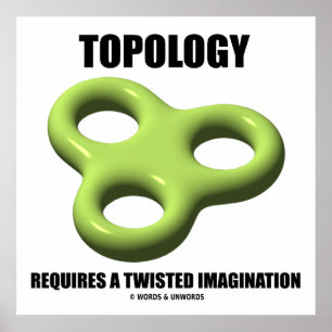 Topology Requires A Twisted Imagination Toroid Poster