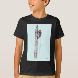 Topping out Arborist Tree Surgeon T-Shirt