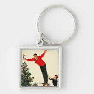 Topping the Tree Key Ring