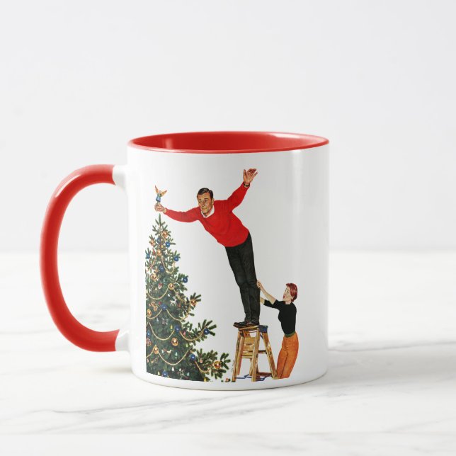 Topping the Tree Mug (Left)