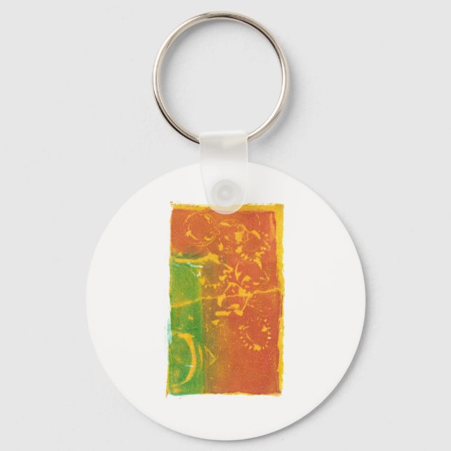 Toppling Flowers Key Ring (Front)