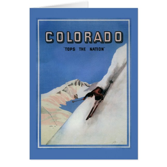 Tops the Nation - Skiing Promotional Poster (Front)