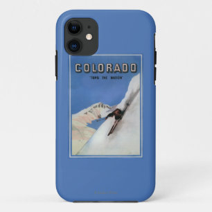 Tops the Nation - Skiing Promotional Poster iPhone 11 Case