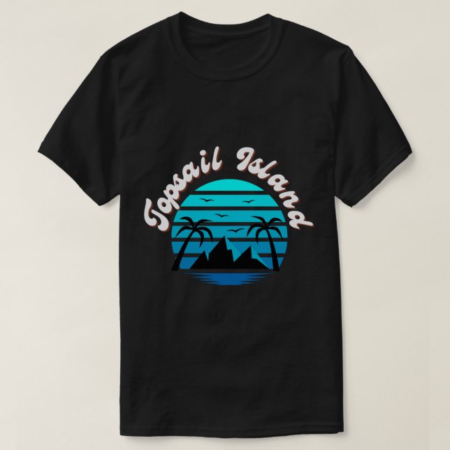 Topsail Island Beach topsail North Carolina T-Shirt (Design Front)
