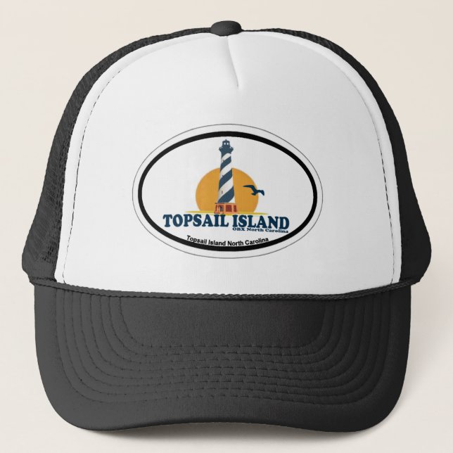 Topsail Island. Trucker Hat (Front)