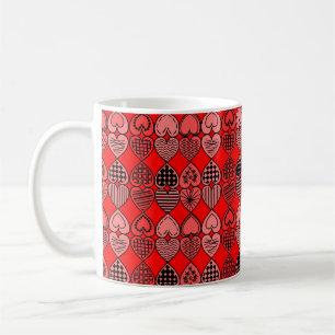 Topsy Turvy Hearts Coffee Mug